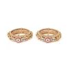 Gold Plated Pink Kundan Polki Bangles