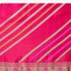 Rani Pink Woven Saree With Unstitched Blouse