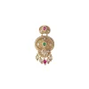 Gold Plated Multicolored Chandbali Earrings