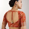 Rust Dola Silk Paithani Saree