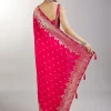 Rani Pink Dola Silk Saree With Zari Woven Butti