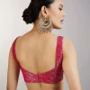 Rani Pink Dola Silk Saree With Zari Woven Butti