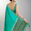 Aqua Blue Dola Silk Paithani Saree