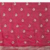 Rani Pink Jacquard Dola Silk Saree With Animal Butti