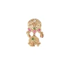 Gold Plated Short Necklace Set With Earrings
