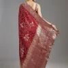 Maroon Dola Silk Saree