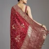 Maroon Dola Silk Saree