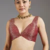 Maroon Dola Silk Saree