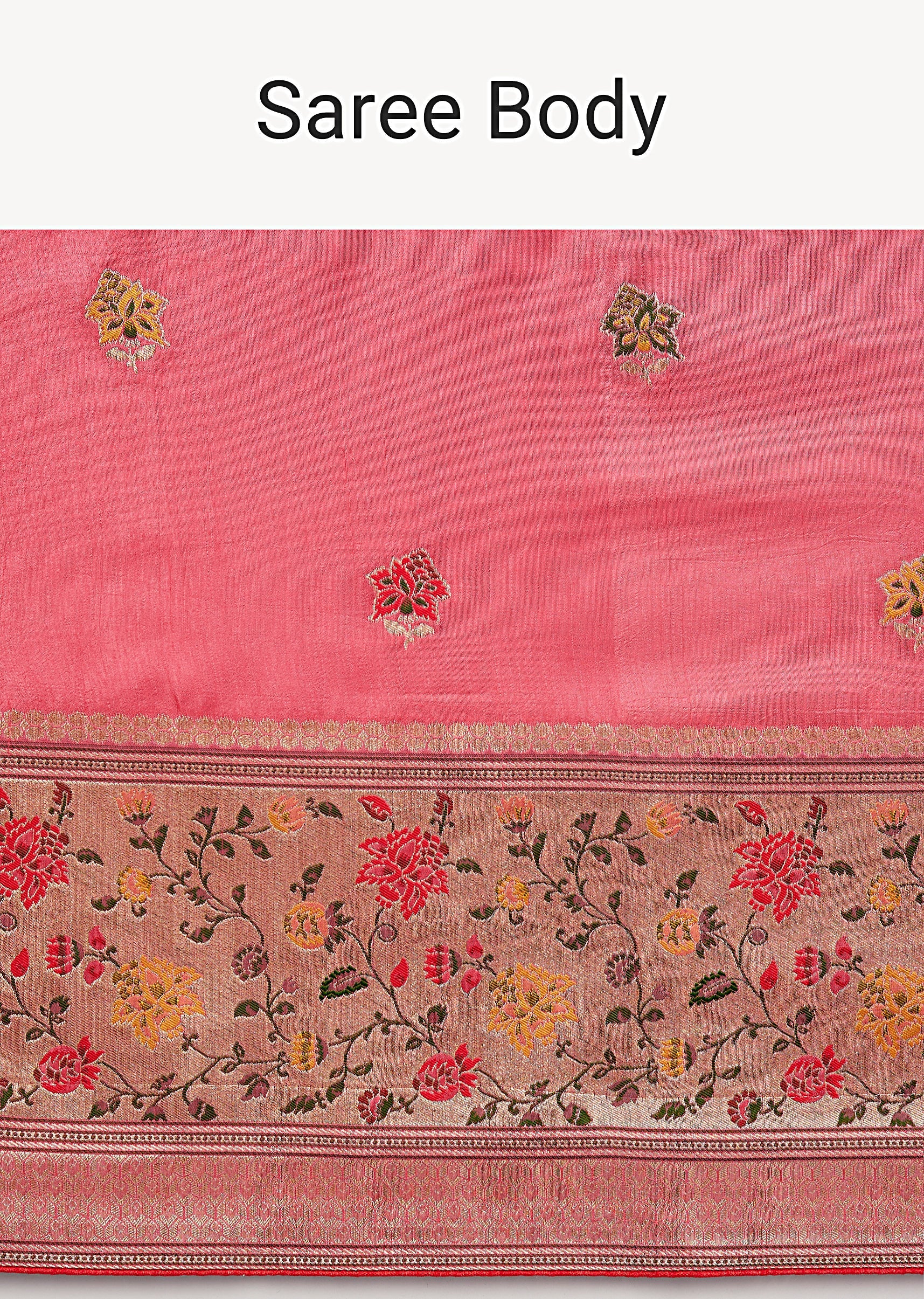 Blush Pink Dola Silk Saree