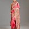 Blush Pink Dola Silk Saree