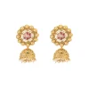 Gold Plated Long Necklace Set With Earrings