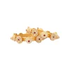 Gold Plated Red Kundan Polki Bangles