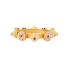 Gold Plated Red Kundan Polki Bangles