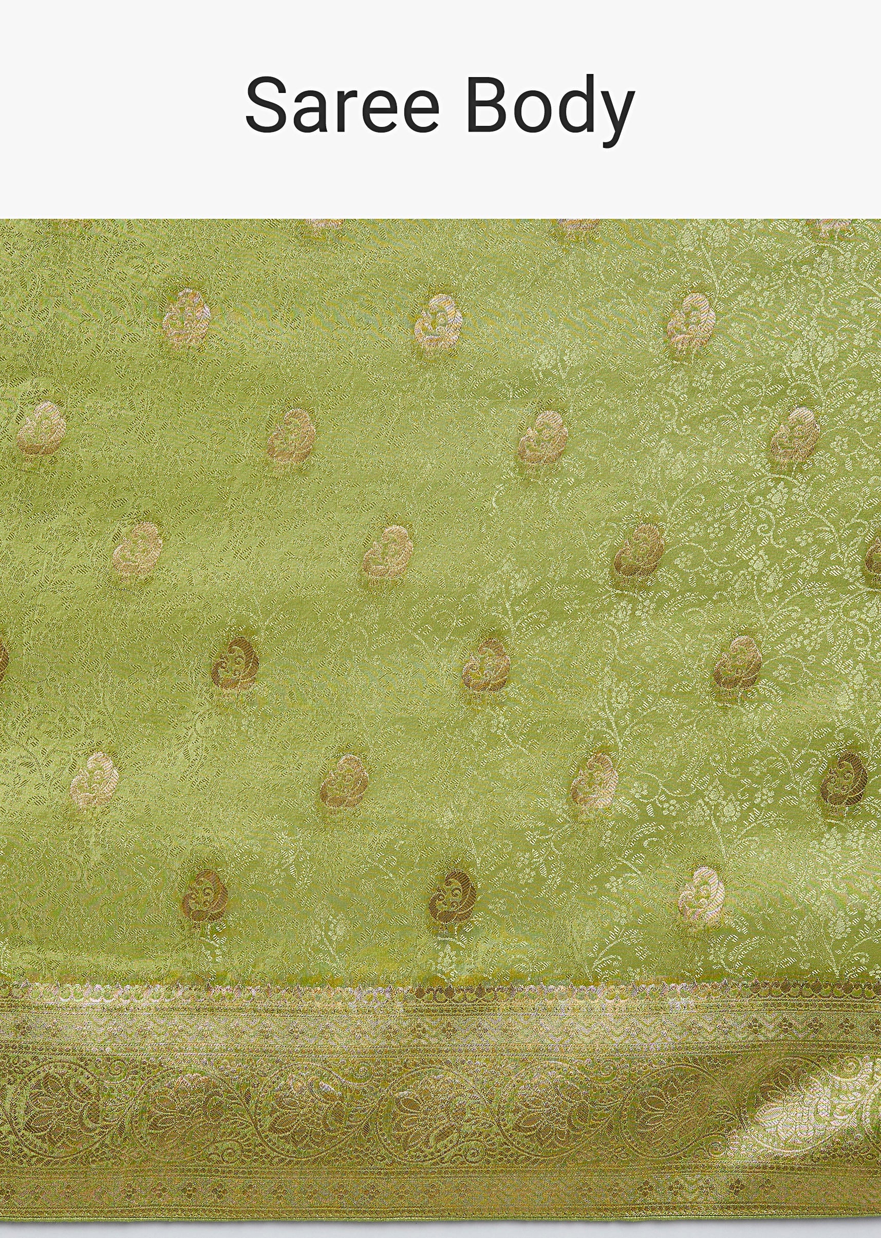 6387-pista-green-jacquard-dola-silk-saree-9.jpg Pista Green Jacquard Dola Silk Saree