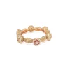 Gold Bangles With Floral Design And Ruby Diamond Stones