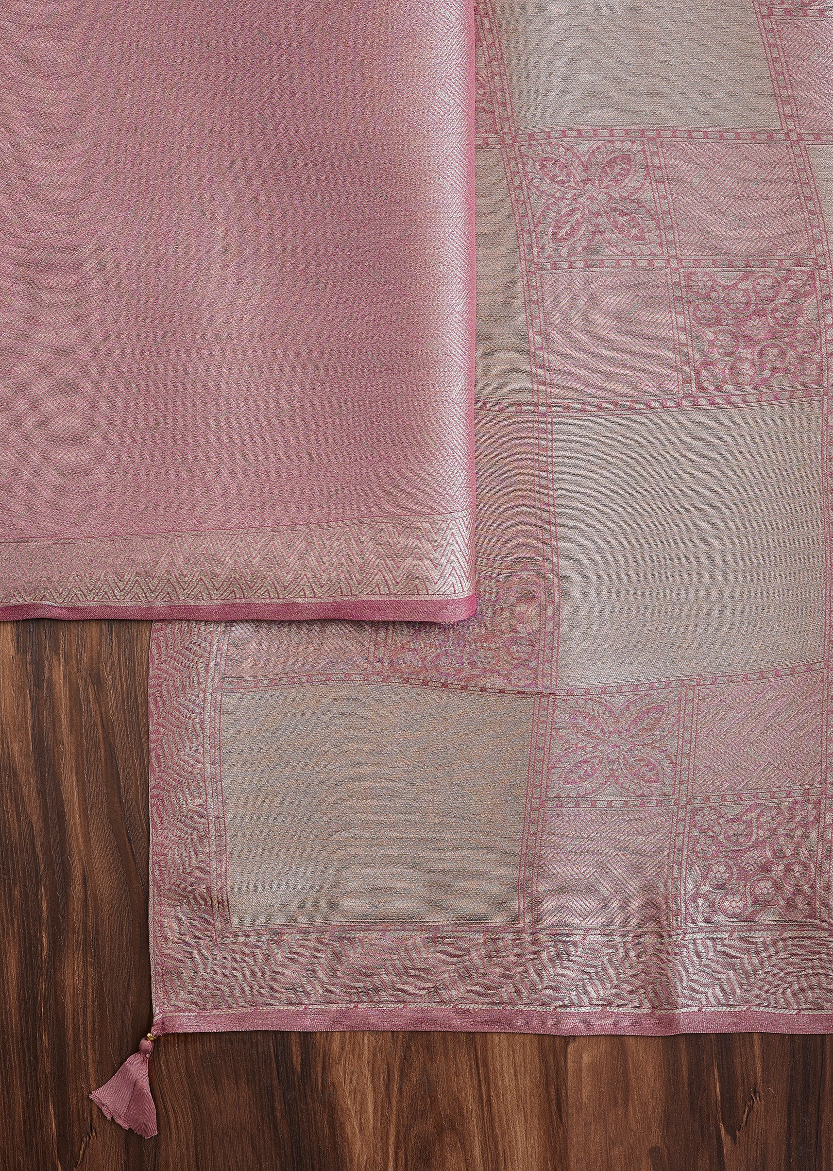 Graceful Pink Tissue Suit Set
