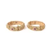 Gold Plated Pink Temple Bangles