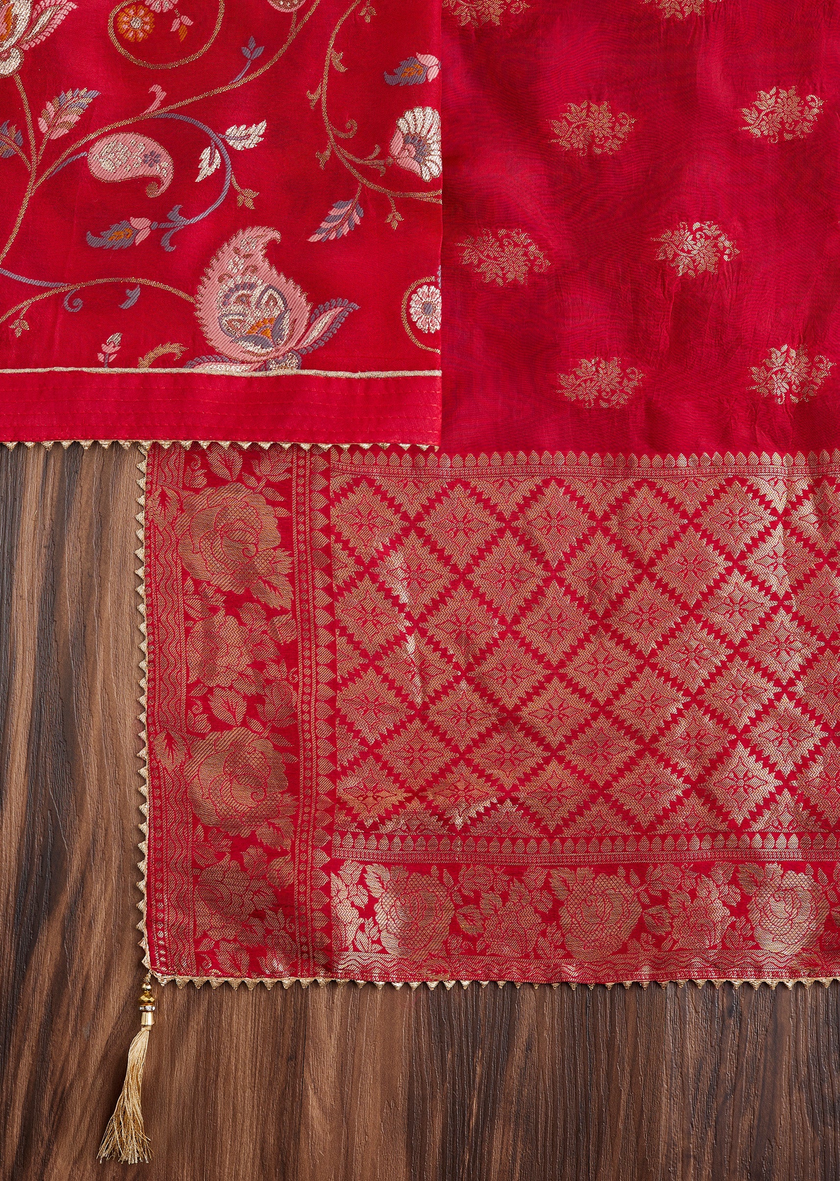 Red Brocade Suit