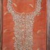 Rust Tissue Embroidered Unstitched Suit