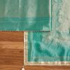 Green Tissue Unstitched Suit Set with Dupatta