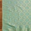 Sea Green Chanderi Unstitched Suit With Dupatta