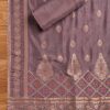 Purple Chanderi Unstitched Suit With Dupatta