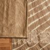 Brown Chanderi Unstitched Suit With Dupatta