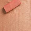Peach Brocade Banarasi Unstitched Suit With Dupatta