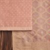 Peach Chanderi Unstitched Suit