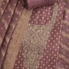 Maroon Chanderi Unstitched Suit