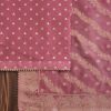 Purple Embroidered Chanderi Unstitched Suit