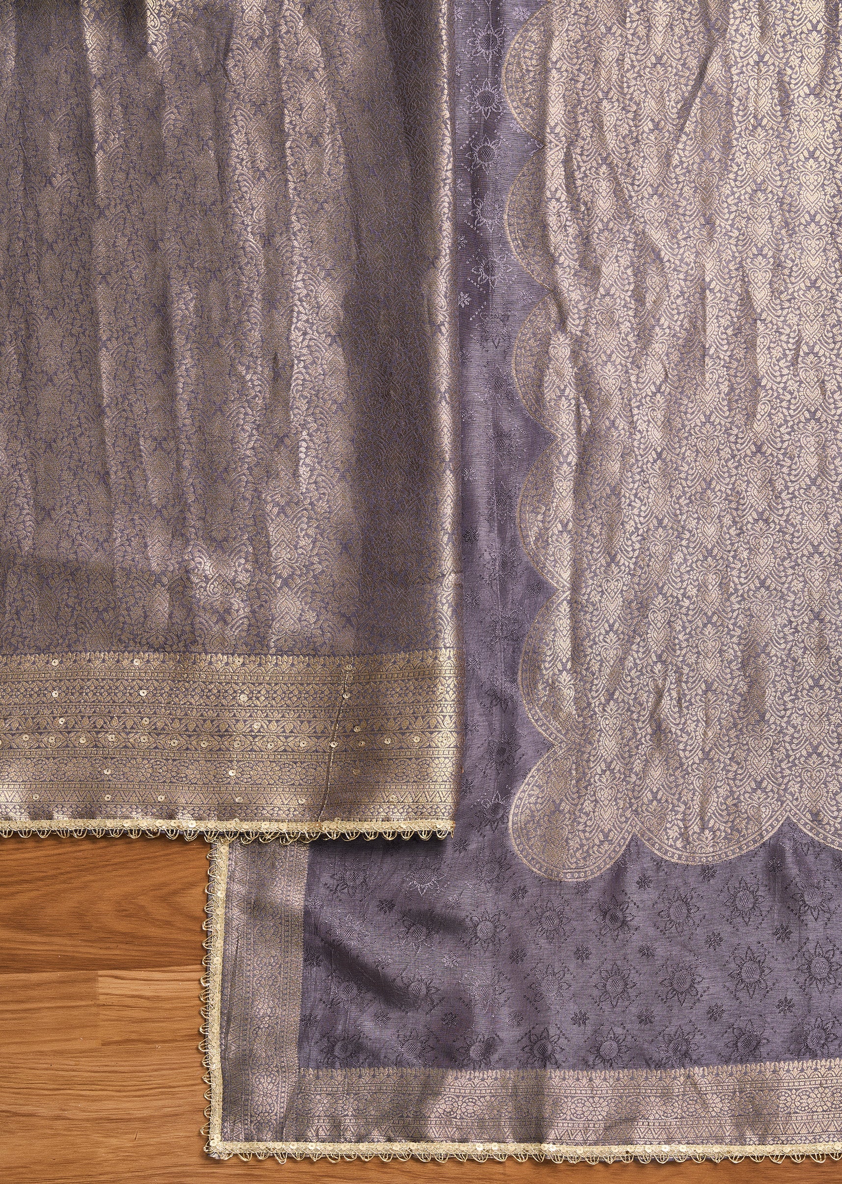 Purple Jacquard Suit
