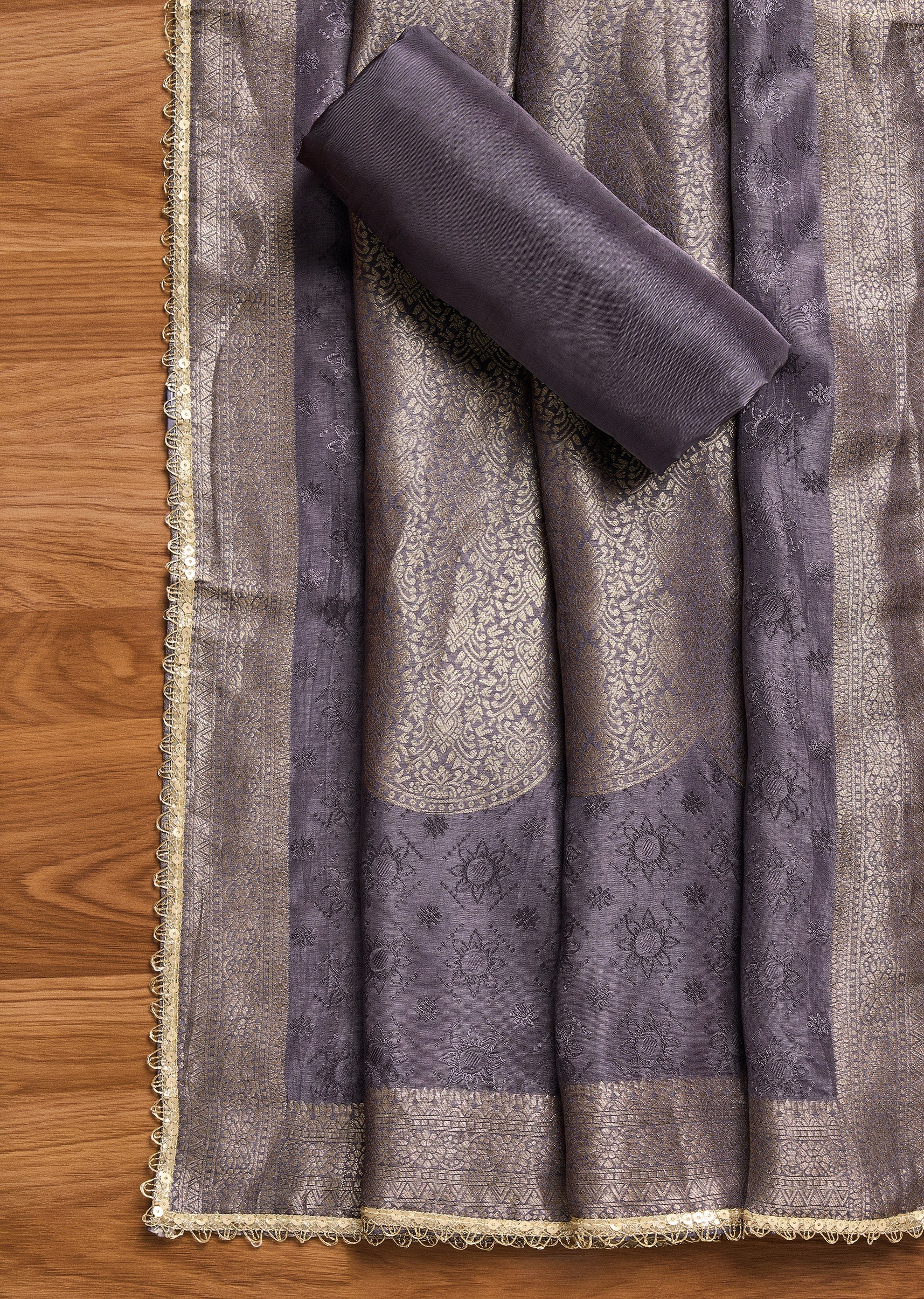 Purple Jacquard Suit