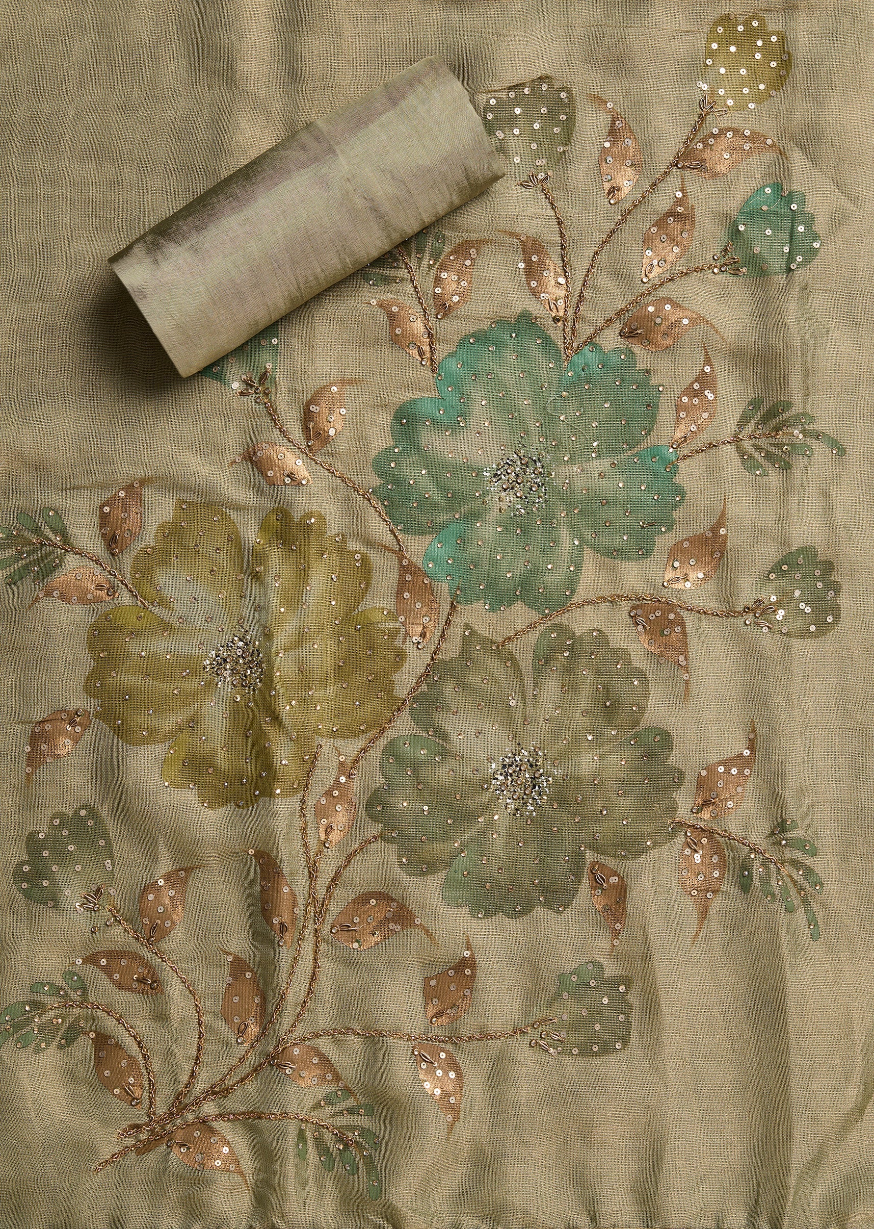 Mint Green Satin Suit