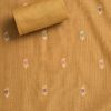 Yellow Cotton Unstitched Suit
