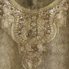 Mehendi Green Tissue Unstitched Suit With Dupatta