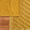 Mustard Yellow Chanderi Unstitched Suit With Dupatta