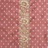 Maroon Chanderi Unstitched Suit With Dupatta