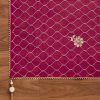 Magenta Chanderi Unstitched Suit With Dupatta