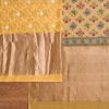 Yellow Chanderi Unstitched Suit Set