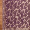 Lavender Tissue Embroidered Unstitched Suit Set