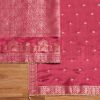 Magenta Tissue Brocade Banarasi Embroidered Unstitched Suit Set