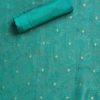 Aqua Blue Jacquard Unstitched Suit Set