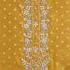 Vibrant Mustard Yellow Suit With Intricate Embroidery