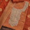 Rust Orange Jacquard Suit