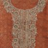Rust Orange Jacquard Suit