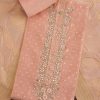 Soft Peach Embroidered Suit
