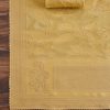 Mustard Yellow Embroidered Chanderi Suit