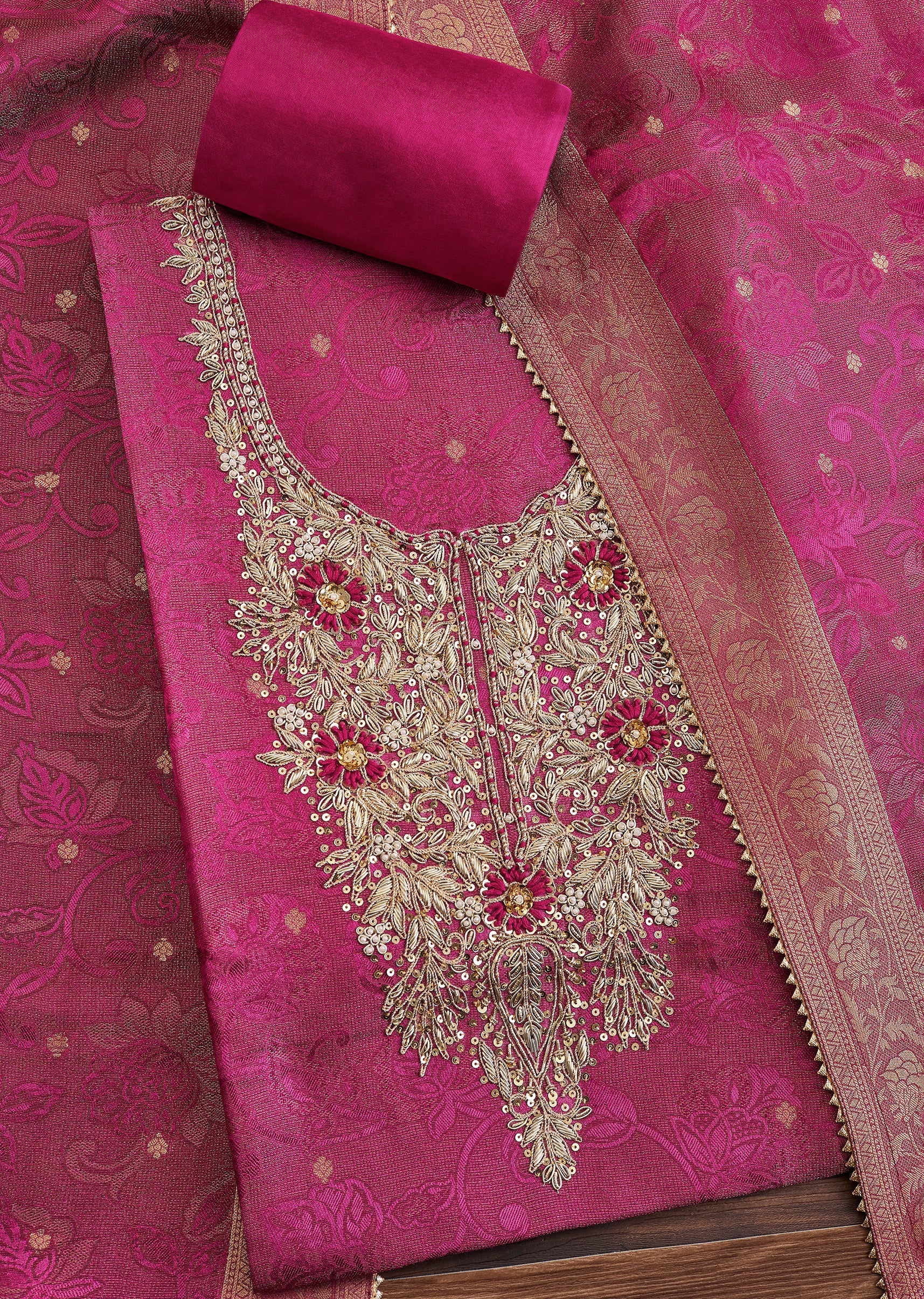 6485-magenta-brocade-suit-1.jpg Magenta Brocade Suit