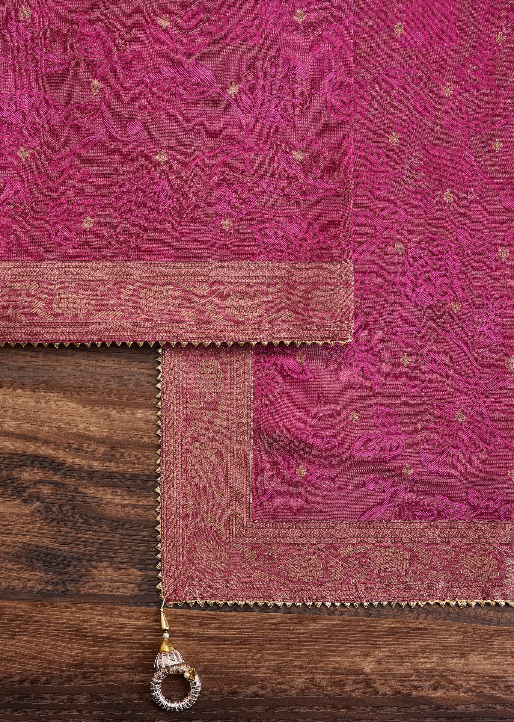 Magenta Brocade Suit